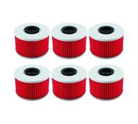 Filtro de aceite for motocicleta for Fourtrax TRX 420 500 520 Foreman Rubicon SXS1000 Pioneer M3 M5 M6 Talon SXS10S4 SXS10SR SXS10S2X(6pcs-red)