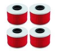 Filtro de aceite for motocicleta for Fourtrax TRX 420 500 520 Foreman Rubicon SXS1000 Pioneer M3 M5 M6 Talon SXS10S4 SXS10SR SXS10S2X(4pcs-red)