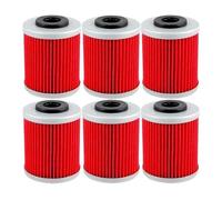 Filtro de aceite for motocicleta for Outlaw 525 525S MXR 450 08-09 525 IRS 07-11 for Enduro RR 250 400 450 525 4T 05-09(Red-6)