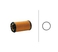 HELLA Filtro de aceite motor Cartucho filtrante con juntas 8ZO 366 101-181