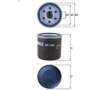 Filtro de aceite KNECHT OC 1566 para INFINITI FX 5 2013-2013