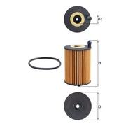 Filtro de aceite KNECHT OX 1266D para AUDI A6 C8 (4A2) 2 2018-