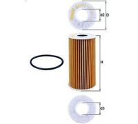 Filtro de aceite KNECHT OX 441D para NISSAN X-TRAIL II (T31) 2 2007-2013