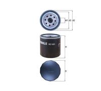 Filtro De Aceite Mahle OC 1051 para Chrysler Ford Lada Mazda Volvo