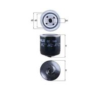 Filtro De Aceite Mahle OC 145 para Audi Seat Skoda VW Cupra