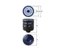 Filtro De Aceite Mahle OC 295 para Audi Seat Skoda VW Cupra