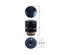 Filtro De Aceite Mahle OC 593/4 para Audi Seat Skoda VW Vw (faw) Vw (svw) Byd