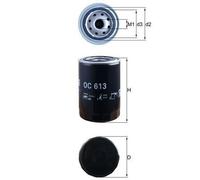 Filtro de aceite MAHLE OC613