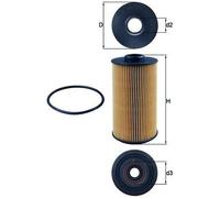 Filtro de aceite Mahle OX 152/1D para ALPINA BENTLEY BMW LAND ROVER MORGAN