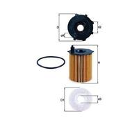 KNECHT FILTER Filtro de aceite para FIAT: Punto, 500, Panda & ALFA ROMEO: Mi.To & LANCIA: Ypsilon (Ref: OX 171/16D)