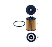 Filtro De Aceite Mahle OX 173/2D para Citroën Gmc Opel Peugeot Suzuki Vauxhall
