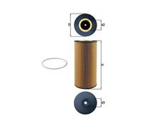 Filtro De Aceite Mahle OX 348D para Mercedes Benz Mercedes Benz Mercedes Benz