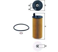 Filtro de aceite Mahle OX 404D para ALPINA BMW MINI TOYOTA