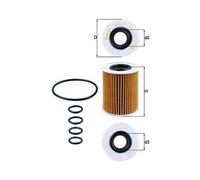 Filtro De Aceite Mahle OX 437D para Gmc Isuzu Opel Vauxhall Chevrolet