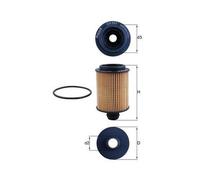 Filtro De Aceite Mahle OX 553D para Alfa Romeo Chrysler Citroën Fiat Ford Lancia