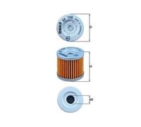 Filtro De Aceite Mahle OX 798 para Suzuki Kawasaki