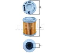 Filtro De Aceite MAHLE OX 806D