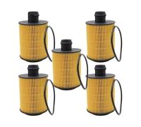 Filtro de aceite motor Juego de 5 filtros de aceite compatibles con Chevrolet, Malibu, Opel Zafira Tourer C (2012-2019) 2.0 D y Opel Cascada 2.0 CDTI. Filtro de aceite