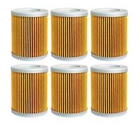 Filtro de aceite para automóviles, Mf132c Piezas de motocicleta Filtro de aceite 125 00-05 200 250 99-05 300 2x4 4x4 2/4/6 piezas Amarillo(6pcs-yellow)