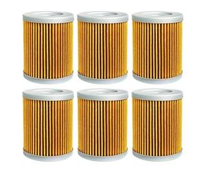 Filtro de aceite para automóviles, Mf132c Piezas de motocicleta Filtro de aceite 125 00-05 200 250 99-05 300 2x4 4x4 2/4/6 piezas Amarillo(6pcs-yellow)