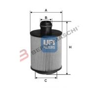FILTRO DE ACEITE PARA MOTO SCOOTER PIAGIO PORTER 1200 DIESEL UFI 25.061.00