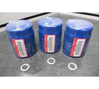 Filtro de aceite para motor Honda / Acura + arandelas 15400-PLM-A02 - Juego de 3