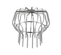 Filtro de acero inoxidable para desagüe de techo y tuberías de drenaje de suelo, filtro antiobstrucción de malla de globo, grado 201, 50/75/110/160/200 mm de diámetro (plateado) (110#)