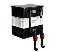 Filtro de acuario - 14.17 x 11.81 x 7.87 pulgadas, de polipropileno de 3 capas | Purificación de agua por oxigenación de skimmer | de filtración externa para tanque de tortugas de