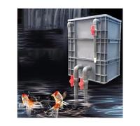 Filtro de Acuario, Kit de Filtro Grande para peceras y estanques: Caja de Filtro Externa de 3 Niveles para Ciclo de Agua, fácil de Limpiar y Montar, no Requiere Bomba ni Material filtrante,