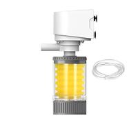 Filtro de acuario ultra silencioso genérico - 3-Stage Design | Bomba sumergible internal with Adjustable Flow, Carbon Media, Water for Fish Tanks, Turtles, Betta, and Marine Life