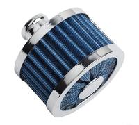 Filtro de admisión de aire frío de 23 mm para coches y camiones con respiradero de tapa de válvula de ventilación para promover un flujo de aire eficiente (azul)