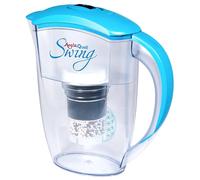 Filtro de agua AcalaQuell Swing | Jarra con filtro de agua | Azul Claro | La filtración más alto rendimiento | Cartucho de filtro de varias capas | Principios de la naturaleza | Intensa investigación y desarrollo. Crea delicioso sabor y agua sana *** Oferta Navideña ***