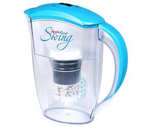 Filtro de agua AcalaQuell Swing | Jarra con filtro de agua | Azul Claro | La filtración más alto rendimiento | Cartucho de filtro de varias capas | Principios de la naturaleza | Intensa investigación y desarrollo. Crea delicioso sabor y agua sana *** Oferta Navideña ***
