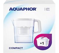 AQUAPHOR Jarra Filtradora de Agua Compact con 1 Filtro Maxfor+ 200L - 2,4l - Blanco