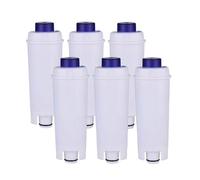 Filtro De Agua Blanda For Cafetera DLSC002, Compatible Con Delonghi, DLS C002, 5513292811, CFL-950, SER3017, ECAM ESAM ETAM Series(6PCS)