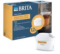 Filtro de agua BRITA MAXTRA PRO Limescale Expert pack semestral de 12 filtros - NUEVA GENERACIÓN FILTROS - Ideal para bebidas calientes y protección contra la cal para cafetera y