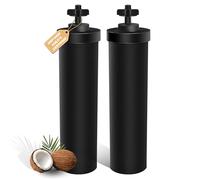 Filtro de agua certificado NSF/ANSI 42 y 372 compatible con filtros negros Berkey® BB9-2®, sistema de filtro de gravedad, elementos de purificación compatibles con viajes, grande, Royal, Crown Series,