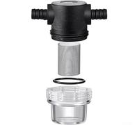 Filtro de agua de 1/2 pulgada con filtro de malla de acero inoxidable 50 para control de nivel de agua en línea, carcasa transparente para una fácil limpieza, compatible con