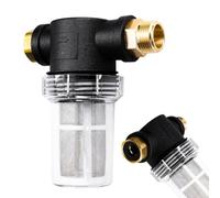 Filtro de agua de 3/4 pulgadas para lavadora de alta presión para Kärcher elimina el óxido de arena y la piedra para proteger la bomba lavable de plástico resistente