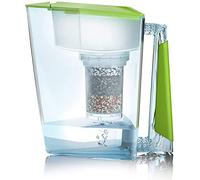 Filtro de agua de alta calidad Bio fabricado en Alemania, incluye 1 jarra de agua potable, 1 cartucho de filtro y almohadilla de filtro (para 3 meses), color verde