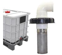 Filtro de agua de barril de lluvia, pantalla filtrante para manguera de jardín - Tapón de filtro o pantalla de entrada 'agua de lluvia,Filtro de malla para tanque de galón inoxidable lavable riuti