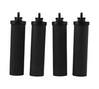 Filtro de agua de carbón activo de repuesto para sistemas de filtro de gravedad Larayci, 4 unidades, color negro, cáscara de coco para Travel, Big, Royal, para Imperial, Crown