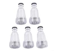 Filtro de agua de plástico para cartucho Set 5pcs para lavadoras a presión K2 Sistema de conexión de alta presión G3/4 y accesorios de 25 mm Capacidad máxima 175PSI