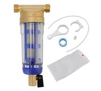 Filtro de agua de sedimentación ciclónica, filtro de agua para toda la vivienda con lavado a contracorriente, carcasa de cobre puro con precisión de filtración de 40-60 µm, para