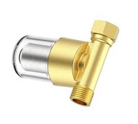 Filtro de agua de sedimentos de latón con alto flujo de 15 GPM y malla de acero inoxidable para lavadora, calentador, jardín y aplicaciones de RV (latón)