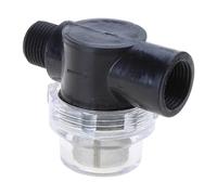 Filtro de agua de tubo giratorio de 1,27 cm Npsm entrada/salida con filtro de acero inoxidable de malla 50