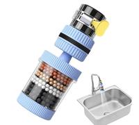 Filtro de agua del grifo 360 grados aireador giratorio extensión | 6 etapas de filtrado grifo de cocina filtro de agua limpiador para restaurante hotel hogar cocina agua potable ducha baño