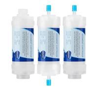 Filtro de agua dura de varilla de conexión rápida de 2 puntos, cartucho de filtro de agua de repuesto de 10 micras, 3 prefiltros de agua para toda la casa para ducha, grifo y sistema de ósmosis