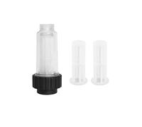 Filtro de agua for hidrolavadora Karcher, compatible con modelos K2, K3, K4, K5, K6 y K7 de 3/4" de diámetro y 2 núcleos de filtro.