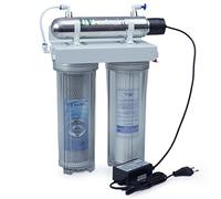 Filtro de agua lámpara UV 3 estadios triple sistema de filtración purificador agua lámpara de 6 W ultratravesoleta cartuchos de carbono activo esterilizador